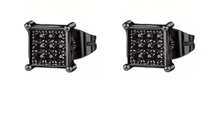 Mary Kay Ctg - Aretes cuadrado diamante negro