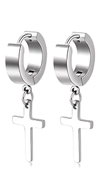 Mary Kay Ctg - Aretes cruz plateado